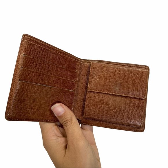 Authentic Louis Vuitton Wallet Porte Monaie Brown Monogram LV Vintage - Picture 7 of 10